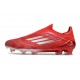 adidas F50 Elite Laceless FG Fotboll Skor Röd Silver