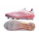 adidas F50 Elite Laceless FG Fotboll Skor Rosa Vit
