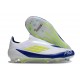 adidas F50 Elite Laceless FG Fotboll Skor Vit Blå Gul