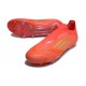 adidas F50 Elite Laceless FG Fotboll Skor Röd Guld