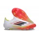 adidas F50 Elite Laceless FG Fotboll Skor Vit Röd Svart