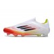 adidas F50 Elite Laceless FG Fotboll Skor Vit Röd Svart