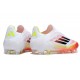 adidas F50 Elite Laceless FG Fotboll Skor Vit Röd Svart