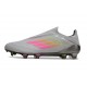 adidas F50 Elite Laceless FG Fotboll Skor Fotbollsskor Grå Rosa