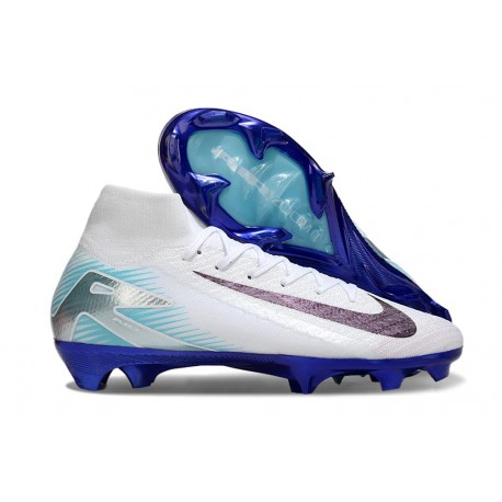 Fotbollsskor Nike Mercurial Superfly 10 Elite FG Vit Blå Svart