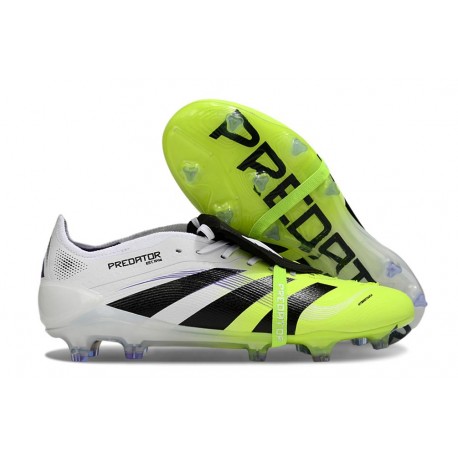 Skor Adidas Predator Elite Tongue FG Vit Svart Gul