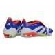 Skor Adidas Predator Elite Tongue FG Blå Vit Röd 