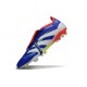 Skor Adidas Predator Elite Tongue FG Blå Vit Röd 