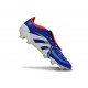 Skor Adidas Predator Elite Tongue FG Blå Vit Röd 