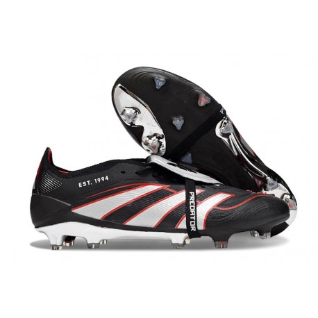 Skor Adidas Predator Elite Tongue FG Svart Vit Röd