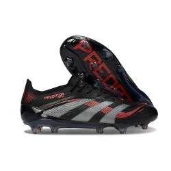 adidas Predator 25 Elite FG Svart Grå Röd 