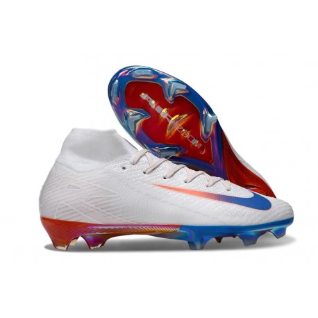 Skor Nike Mercurial Superfly 10 Elite FG Vit Blå Röd