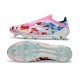 adidas F50 Elite Laceless FG Fotboll Skor Vit Rosa Blå