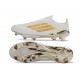 Fotbollsskor för Herrar adidas F50+ Elite Snörlösa FG Vit Gold