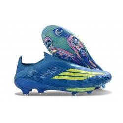 Fotbollsskor för Herrar adidas F50+ Elite Snörlösa FG MESSI Blå Gul