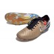 Nike Tiempo Legend X Elite Fotbollssko för gräs Future Heritage Guld Svart