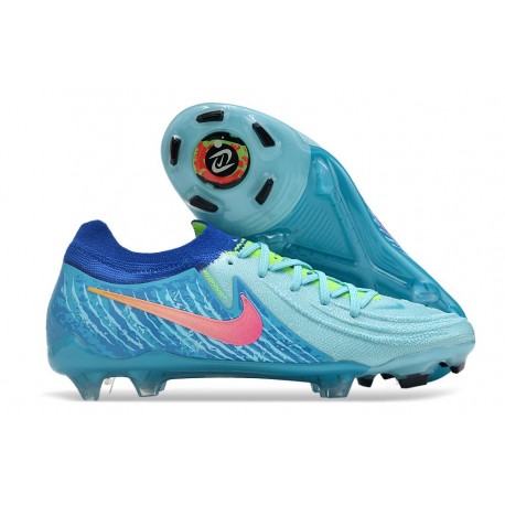Nike 2024 Phantom GX II Elite FG Blå Rosa